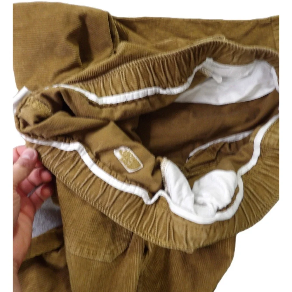 The North Face Berkeley Cord Pants Men XL Tan Cotton Corduroy Belted Field Hike